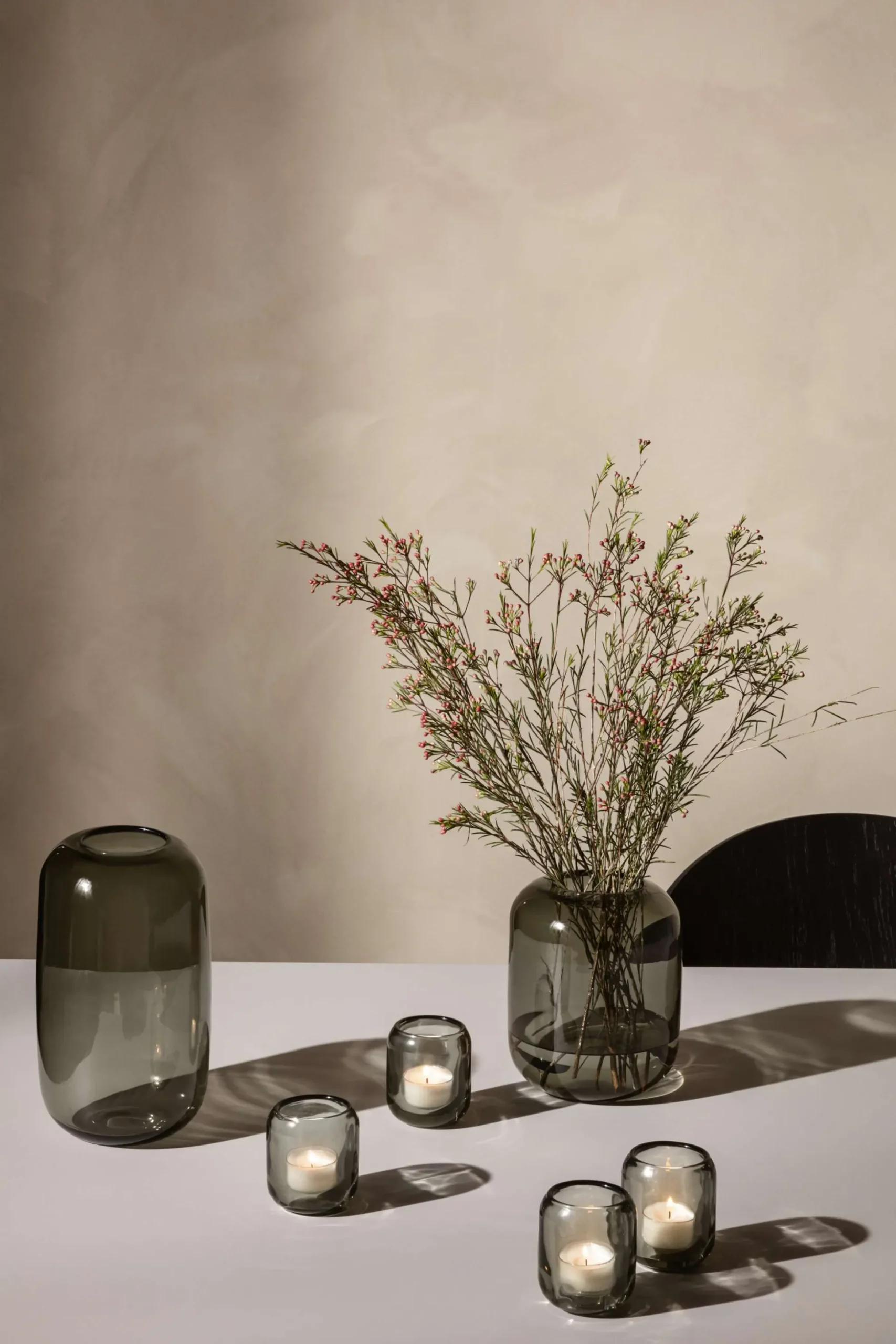 Acorn vas - 16,5 cm - Stone