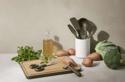 Bambuskärbräda med ränna - Green Tool - 39x28 cm