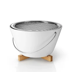 Bordsgrill - porslin - white