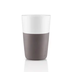 Café Latte-mugg - 2 st. - Elephant grey