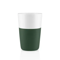 Cafe Latte-mugg - 2 stk - Emerald green