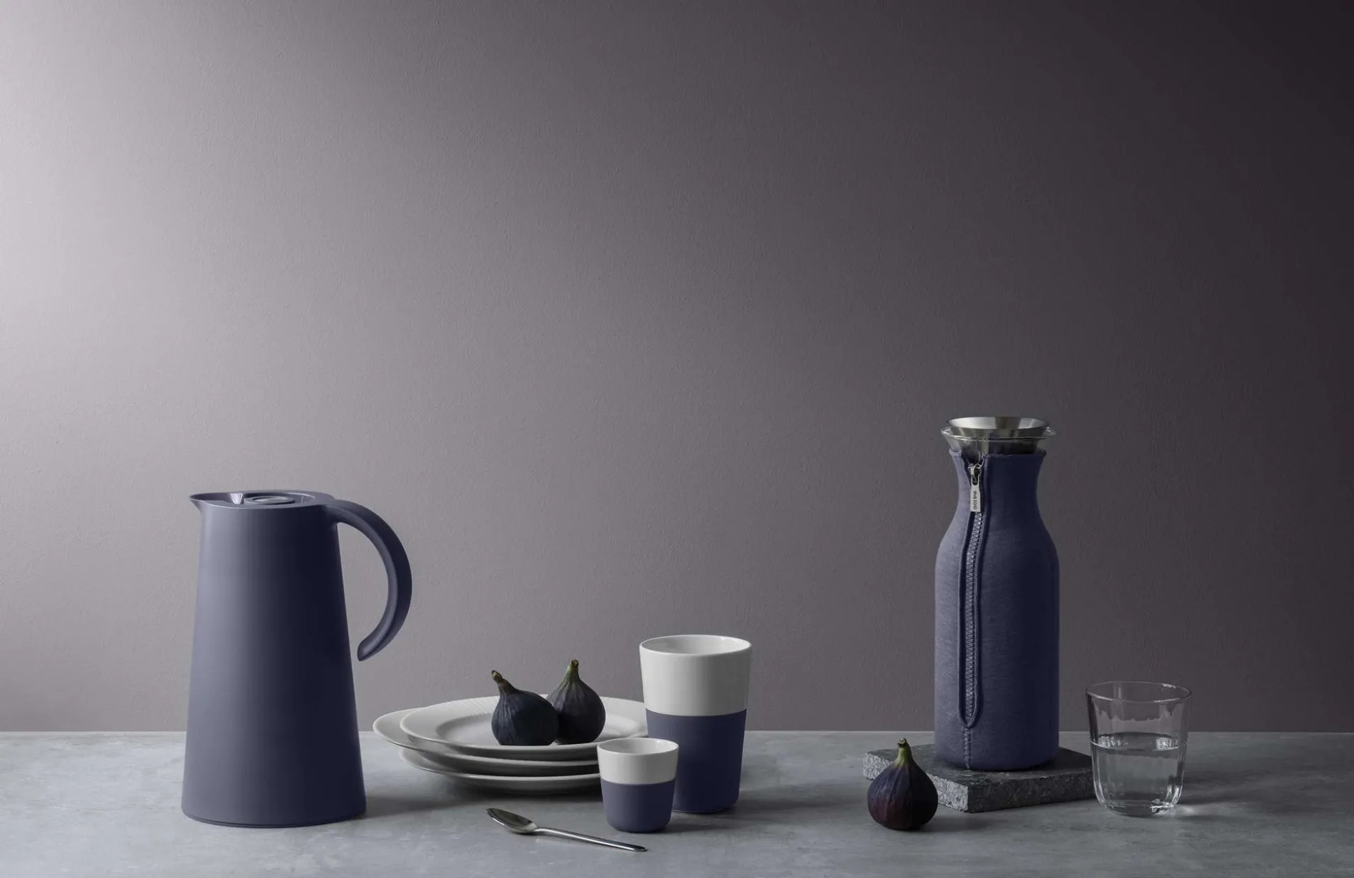Caffe Latte-mugg - 2 st - Violet blue