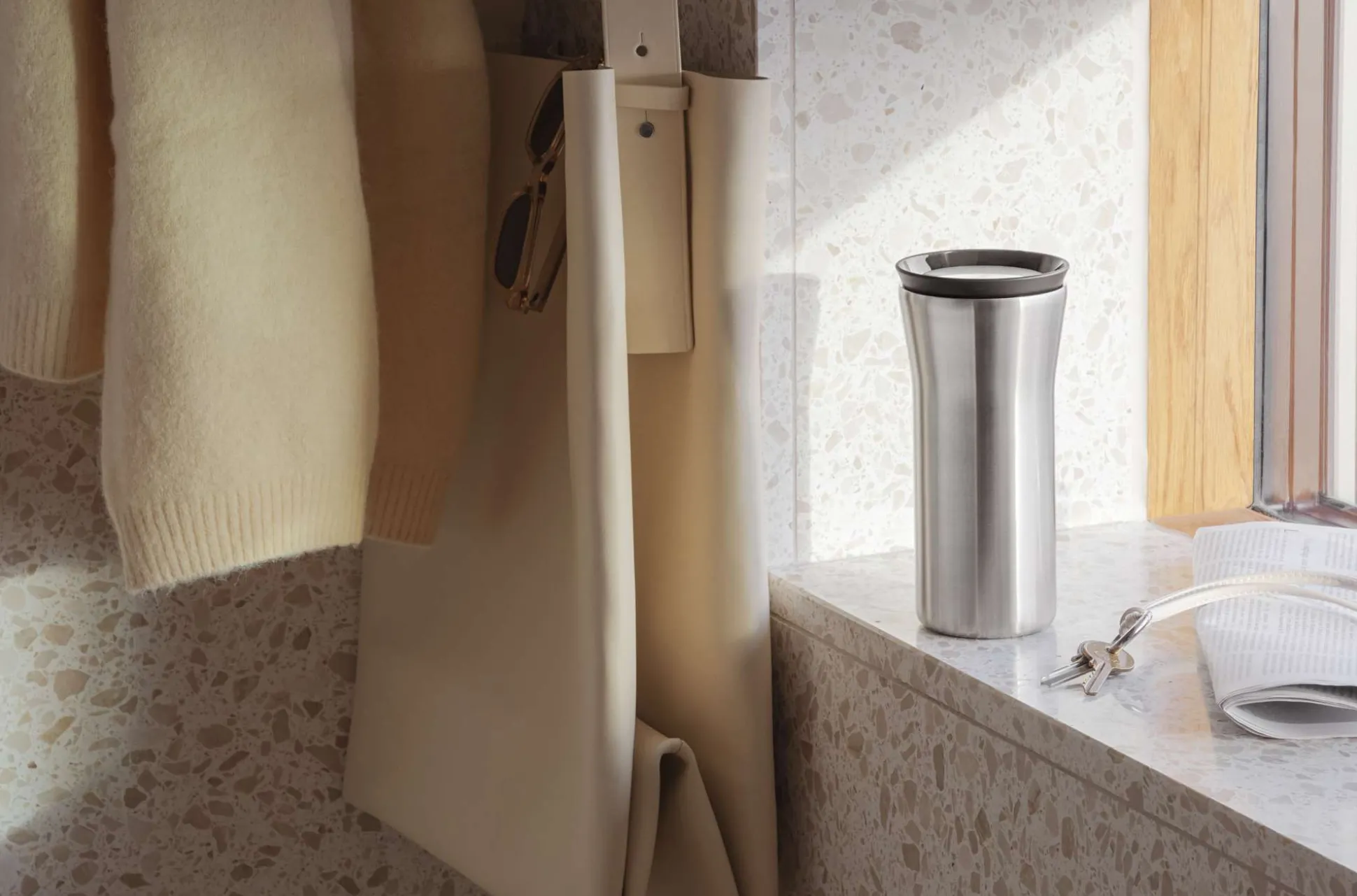 City To Go cup - 0,35 liter - steel / black