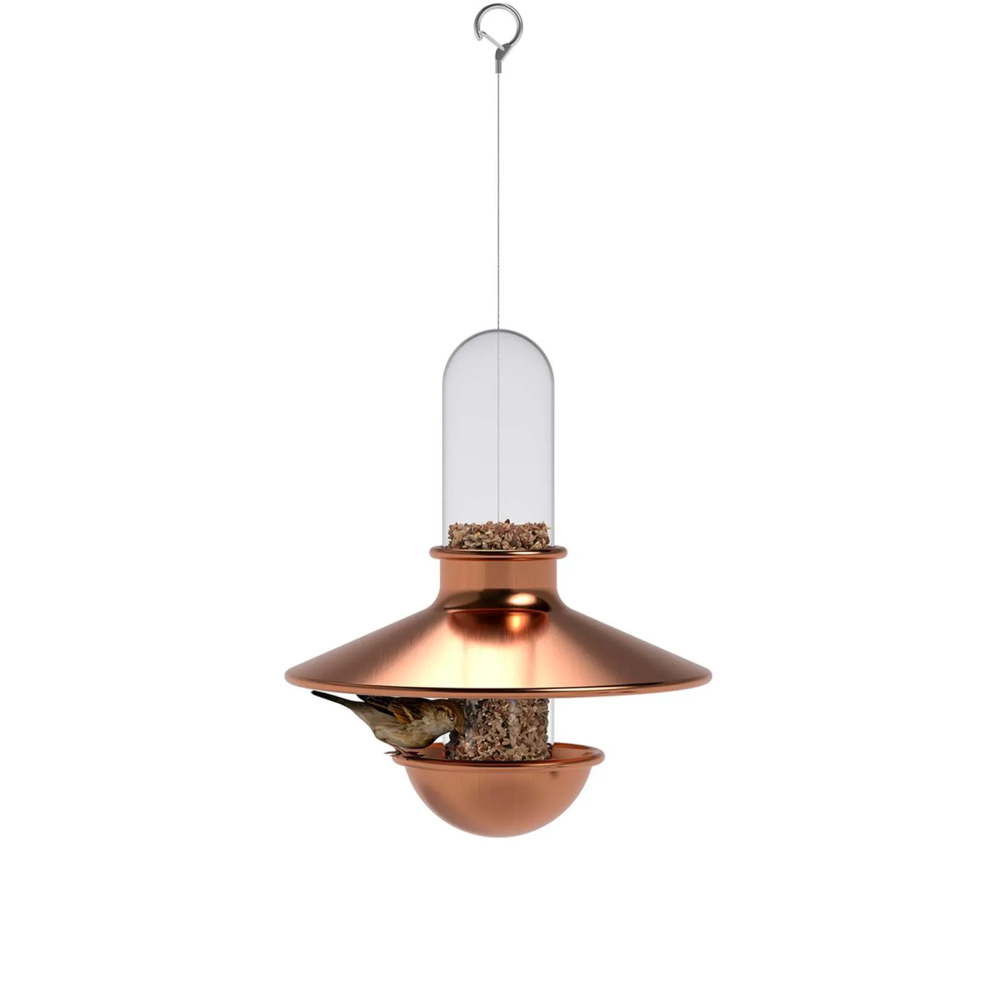 De luxe fågelmatare - koppar