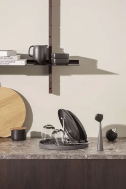 Diskborste - Silikonehår - Elephant grey