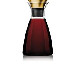 Droppfri karaff m. mässing hällkant - 1 liter