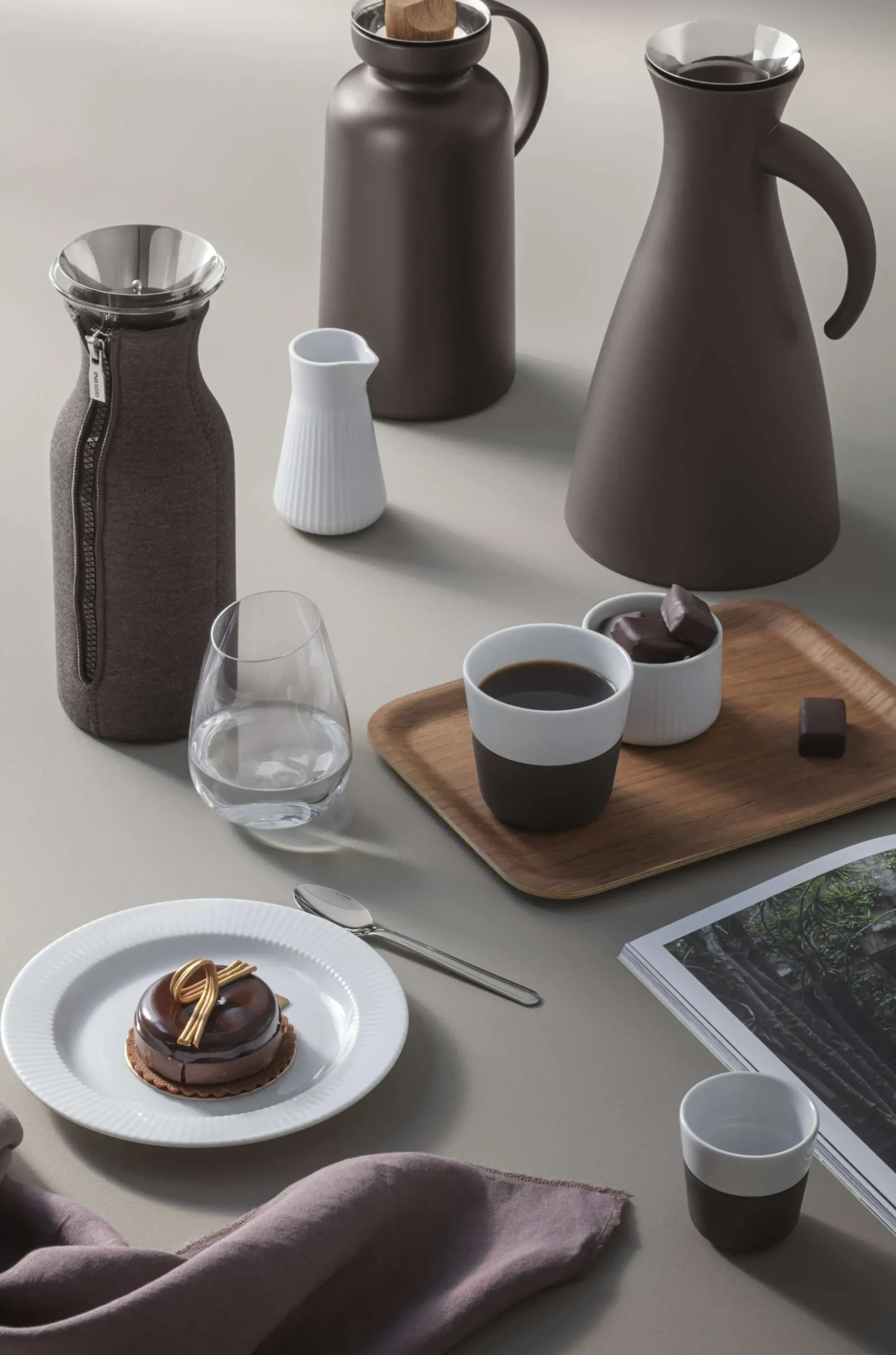 Espresso-mugg - 2 stk - Chocolate