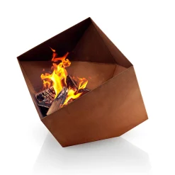 FireCube eldstad - Corten stål