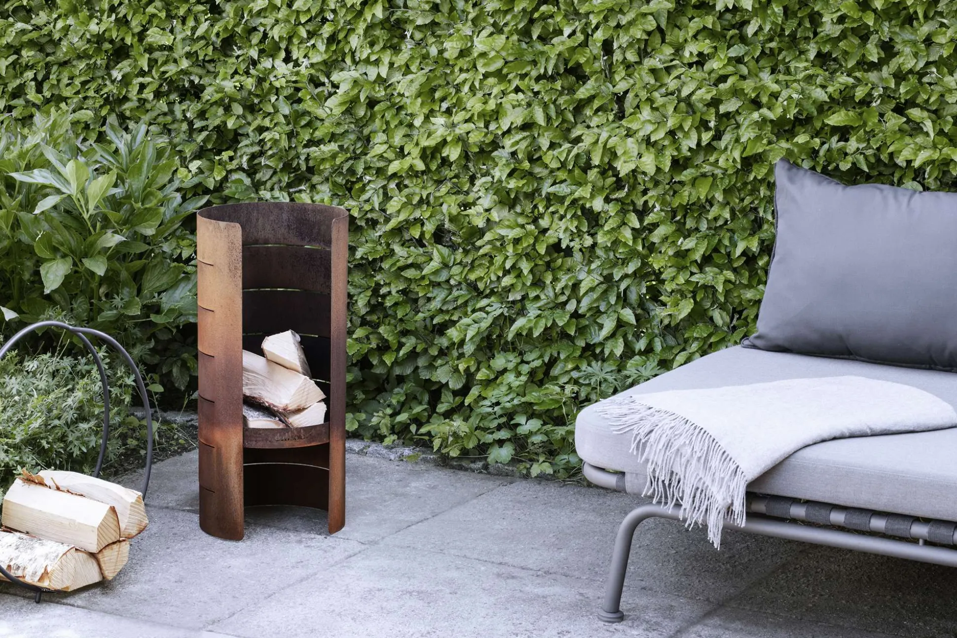 FireCylinder eldstad - Corten stål