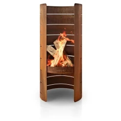 FireCylinder eldstad - Corten stål