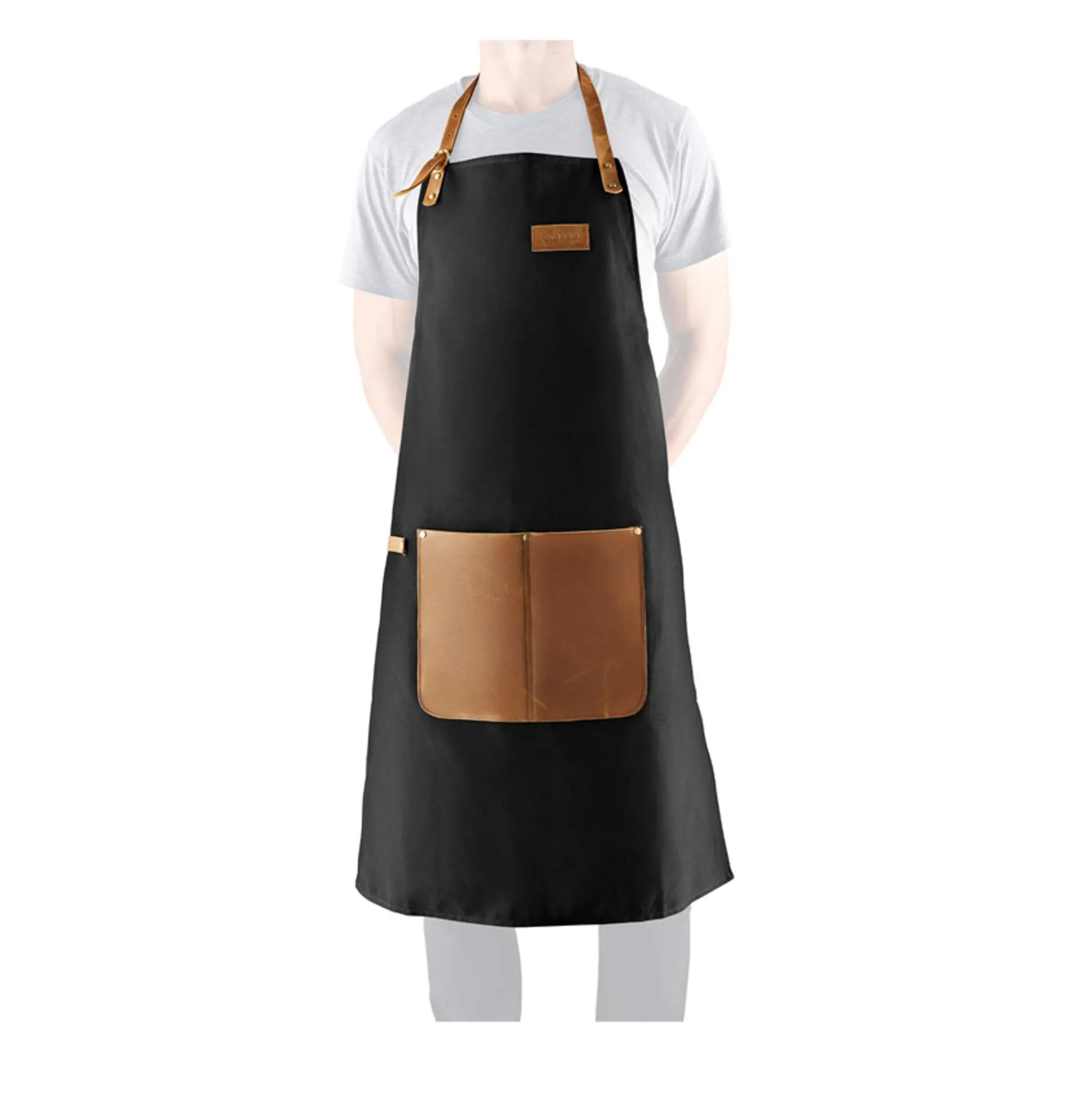 Förkläde - Canvas och läder - One size