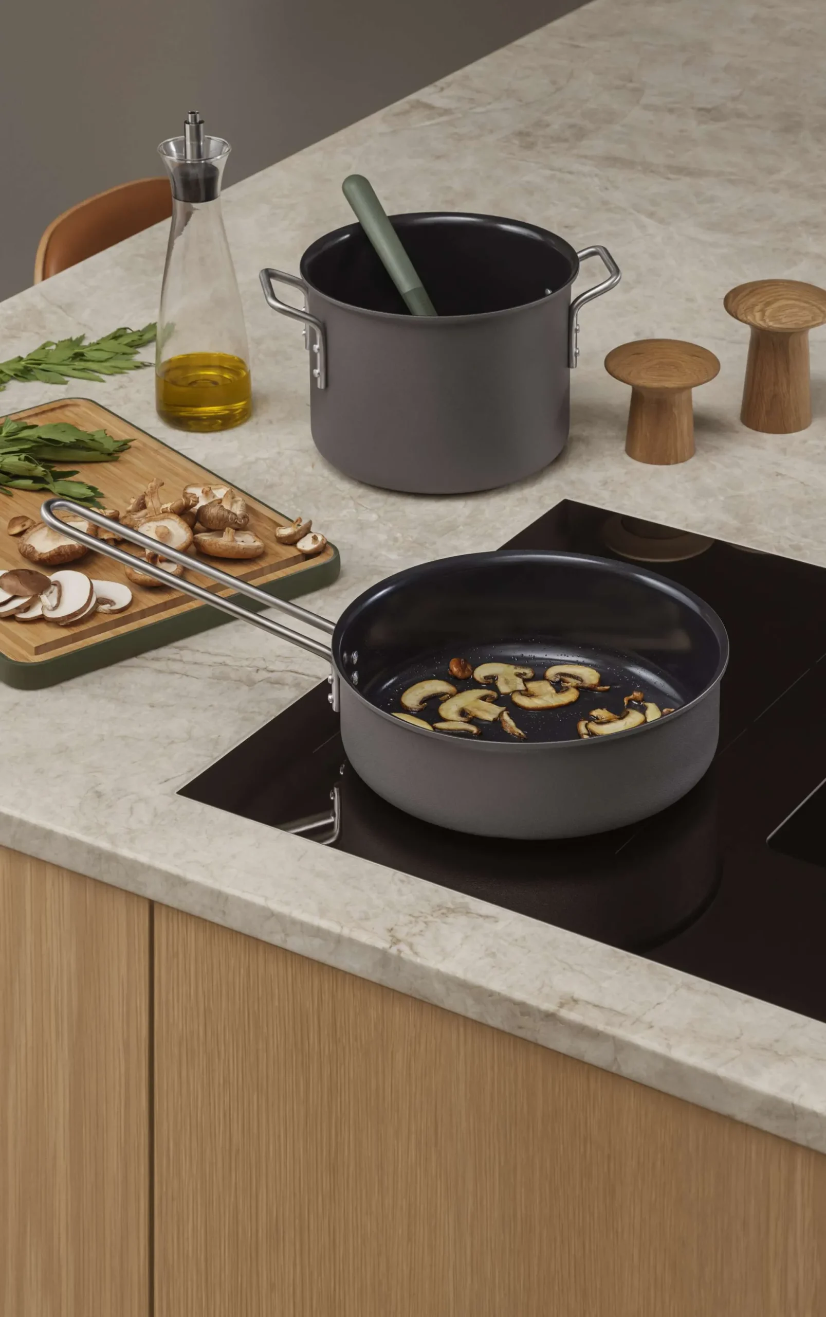 Grey Line Traktörpanna - 24 cm - keramisk Slip-Let®