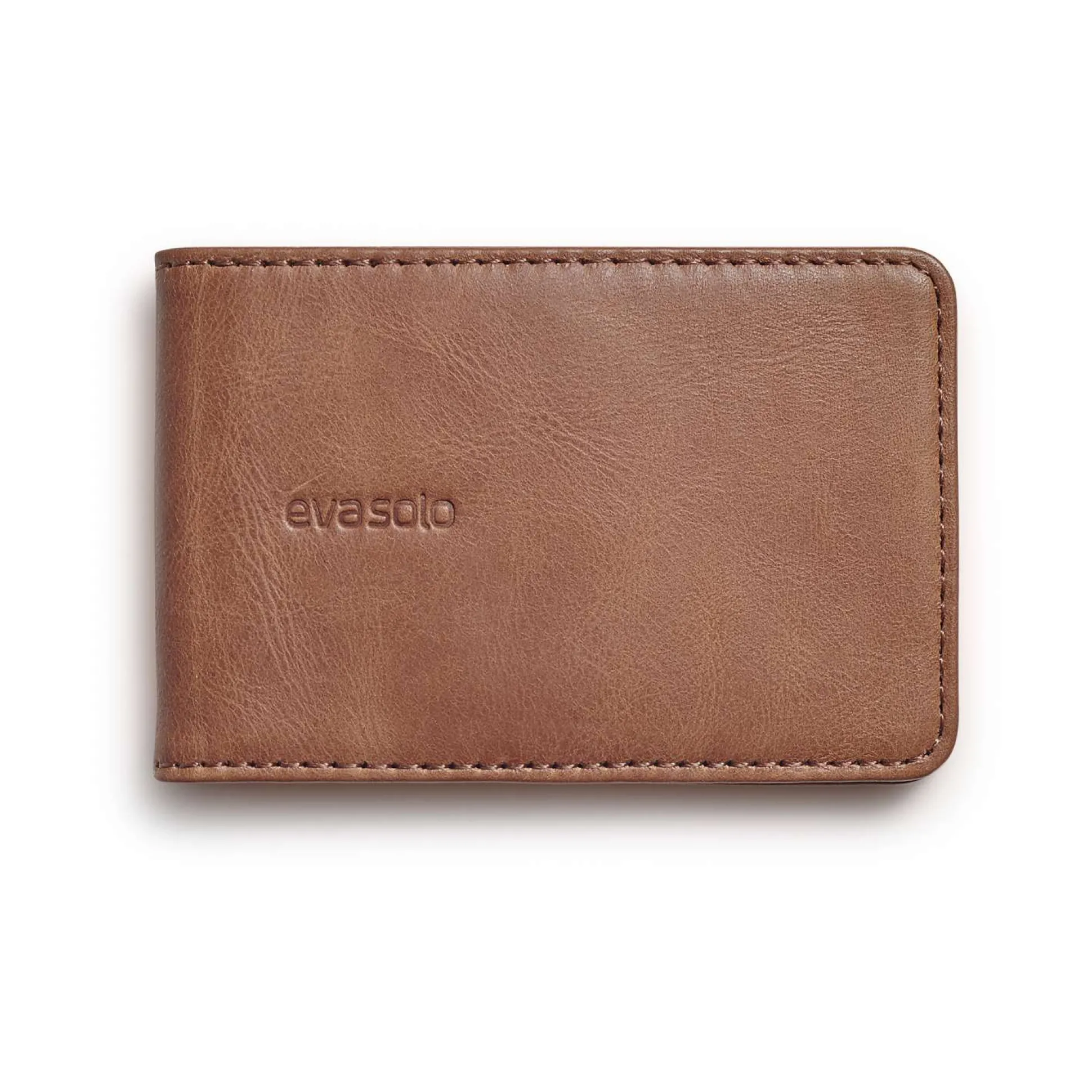 Korthållare - Läder - Cognac