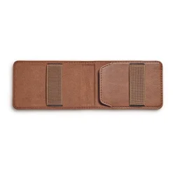 Korthållare - Läder - Cognac