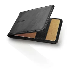 Korthållare - Läder - Svart