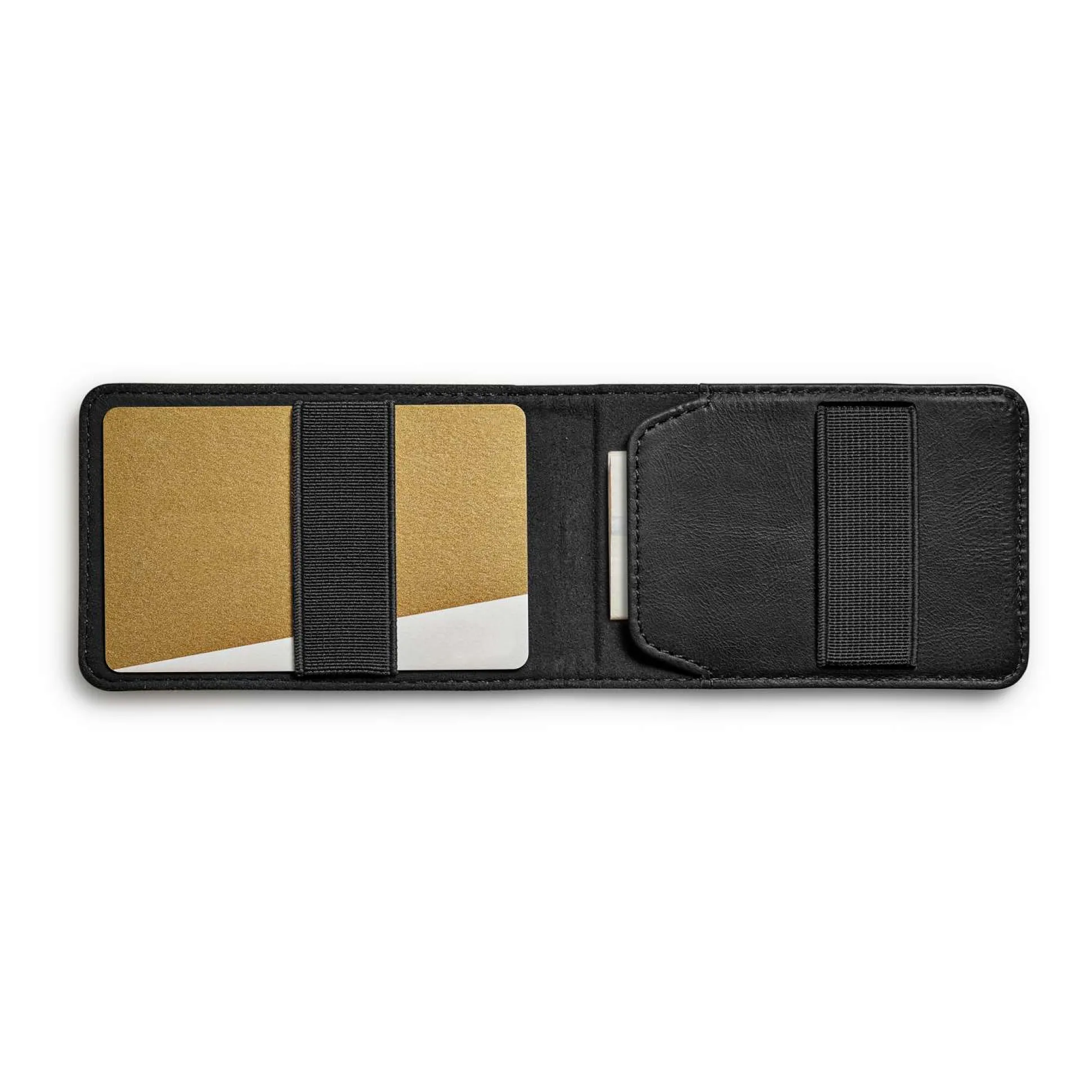 Korthållare - Läder - Svart