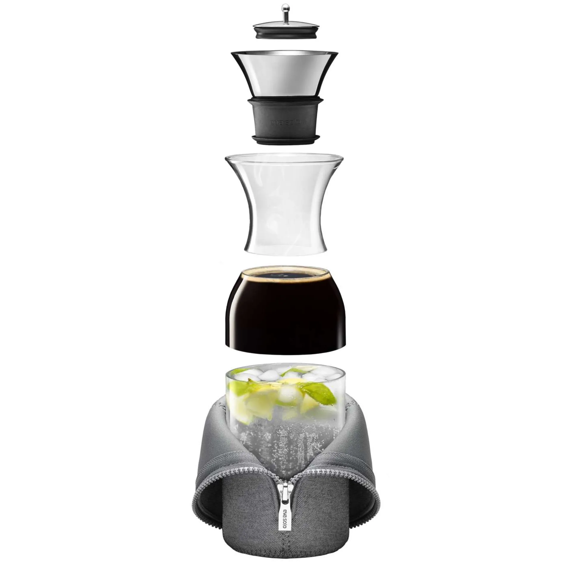 Kylskåpskaraff - 1 liter - Black