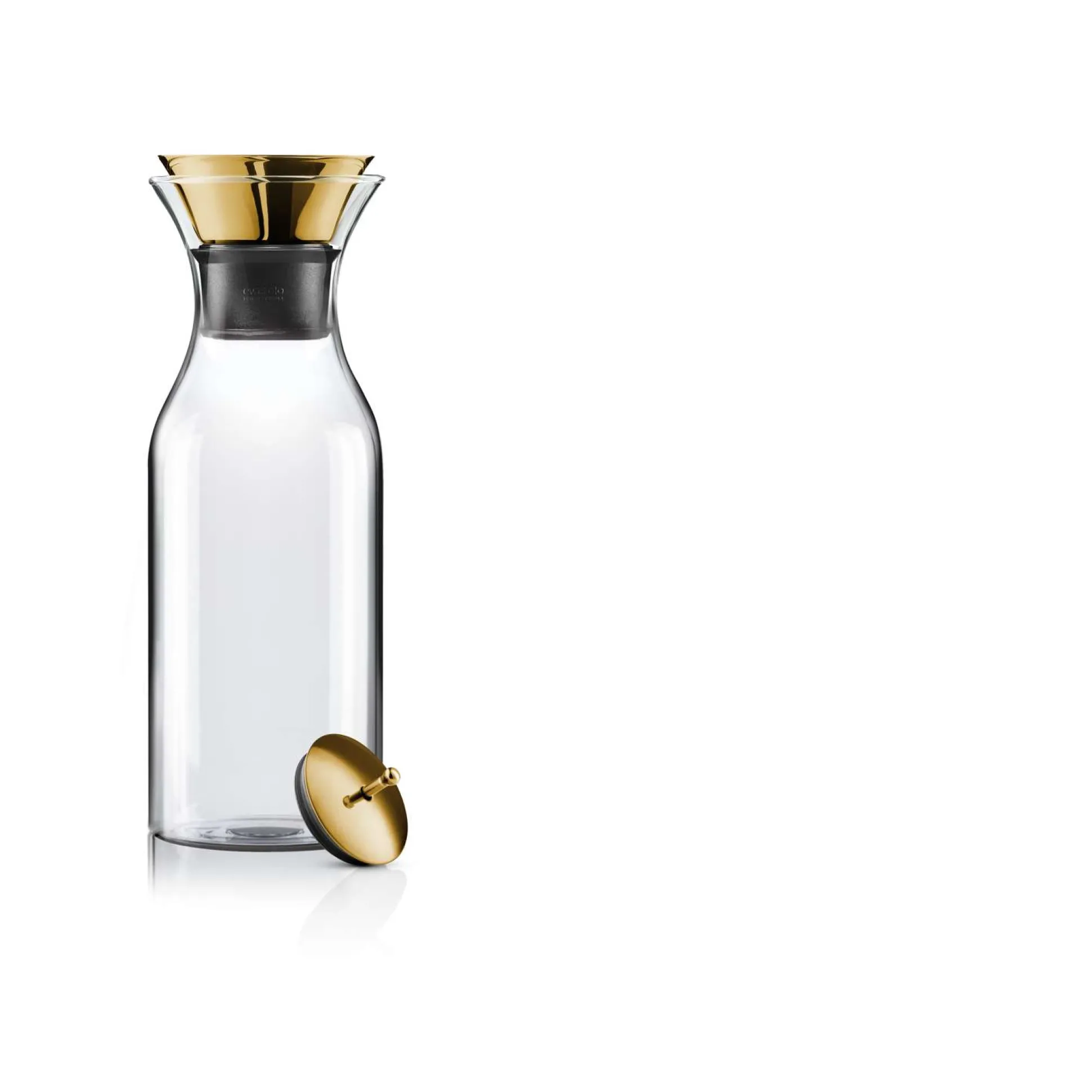 Kylskåpskaraff med vipplock mässing - 1 liter