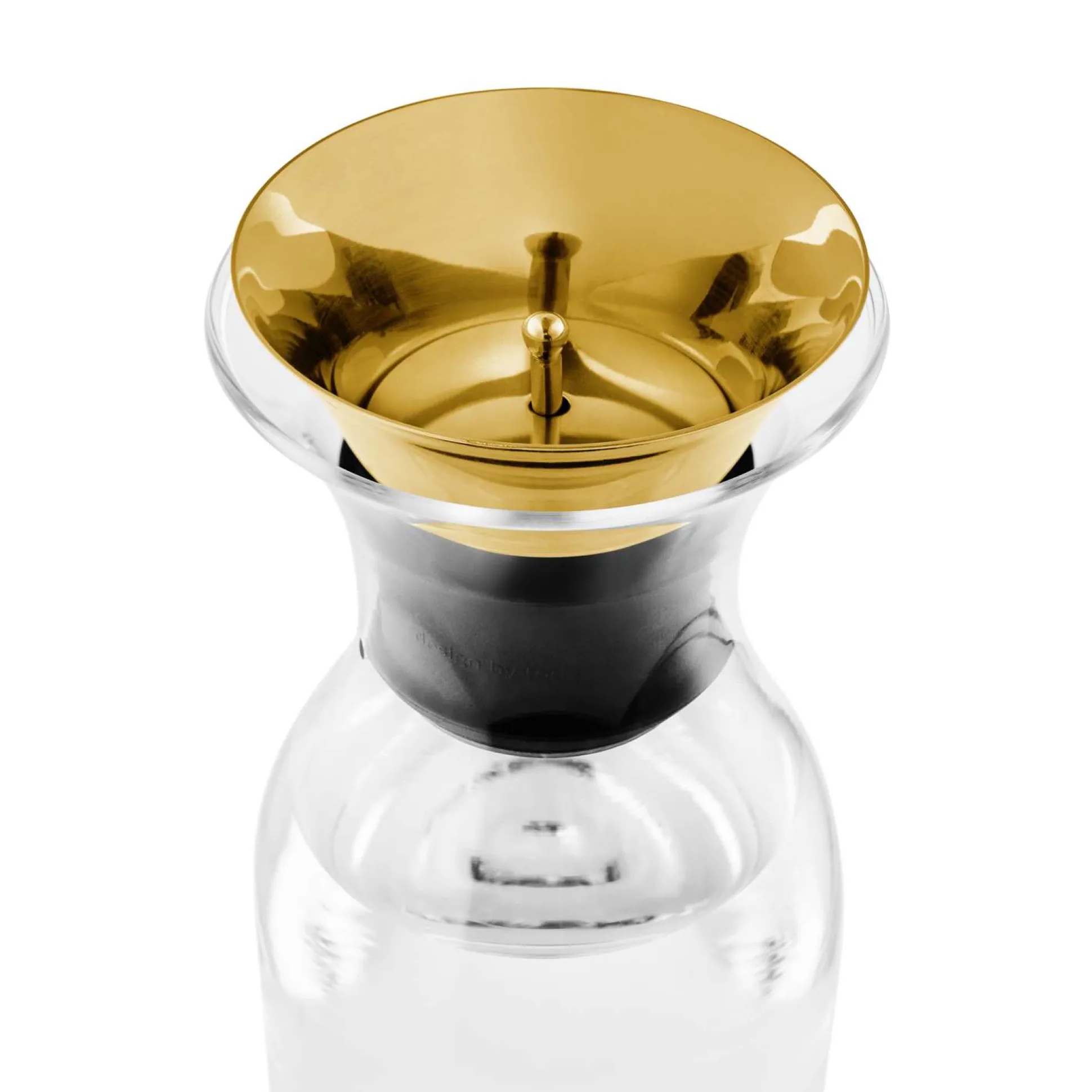 Kylskåpskaraff med vipplock mässing - 1 liter