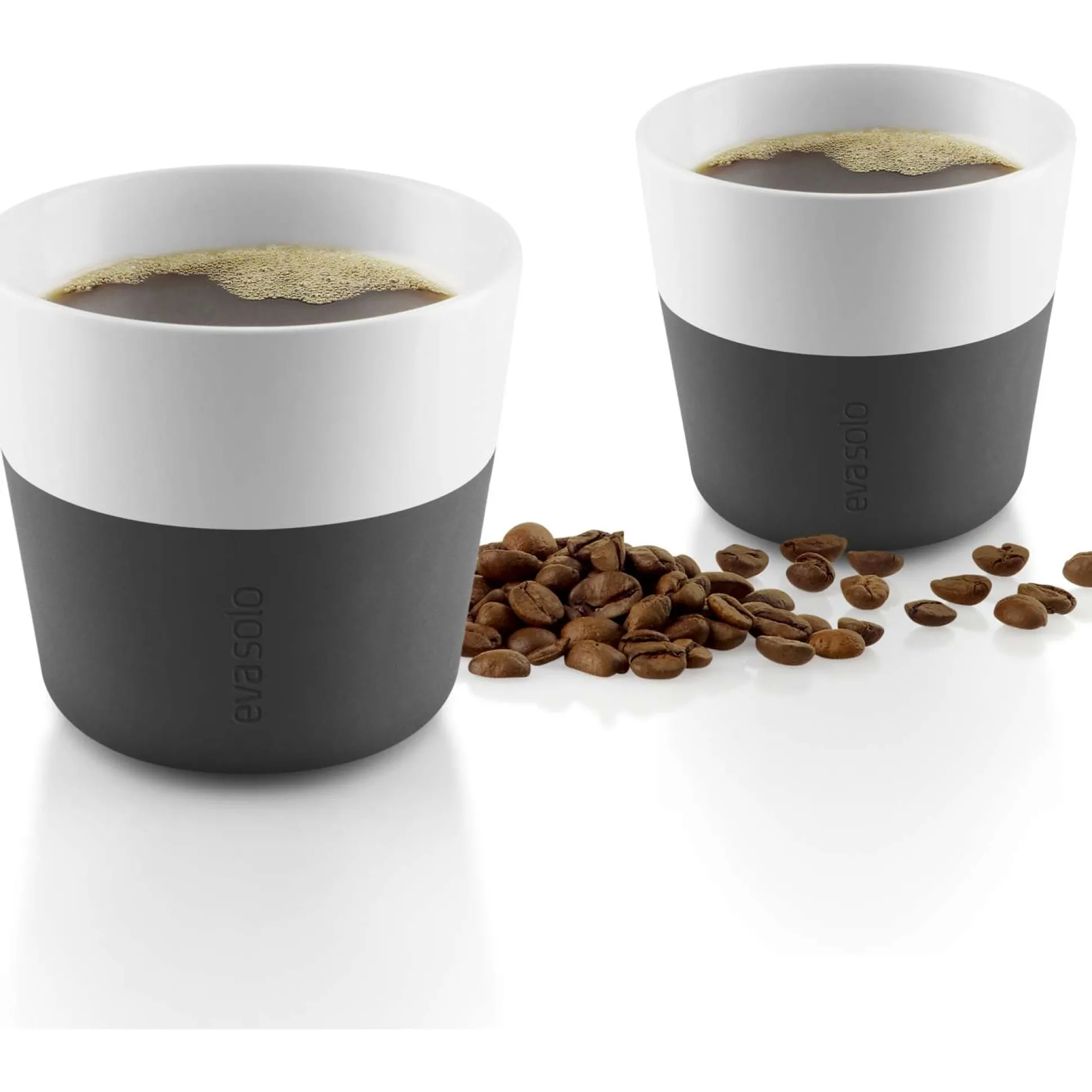 Lungo-mugg - 2 st. - Carbon black