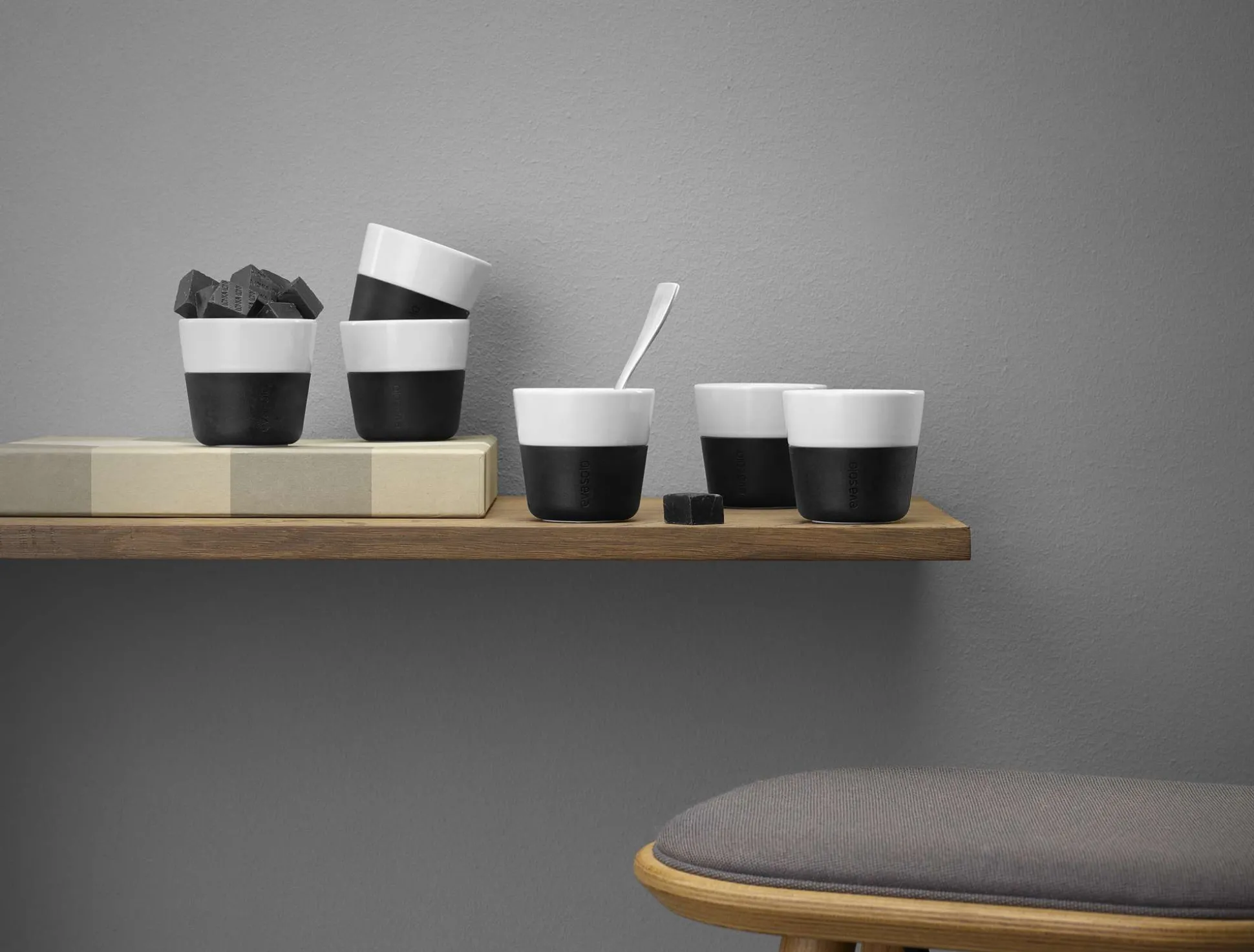 Lungo-mugg - 2 stk - Blue sky