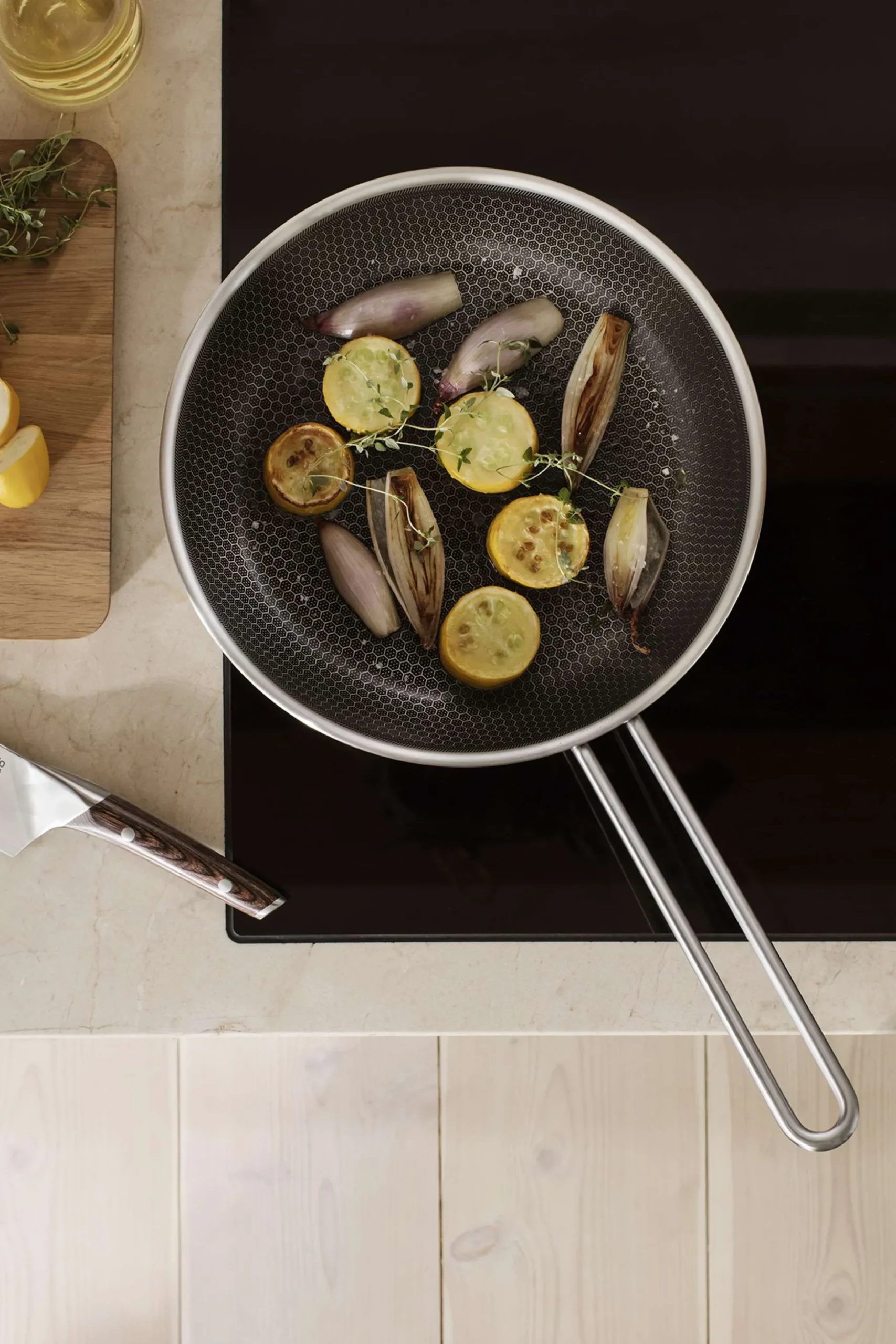 Multi Mosaic högpolerat stekpanna - 28 cm - keramisk Slip-Let®-beläggning