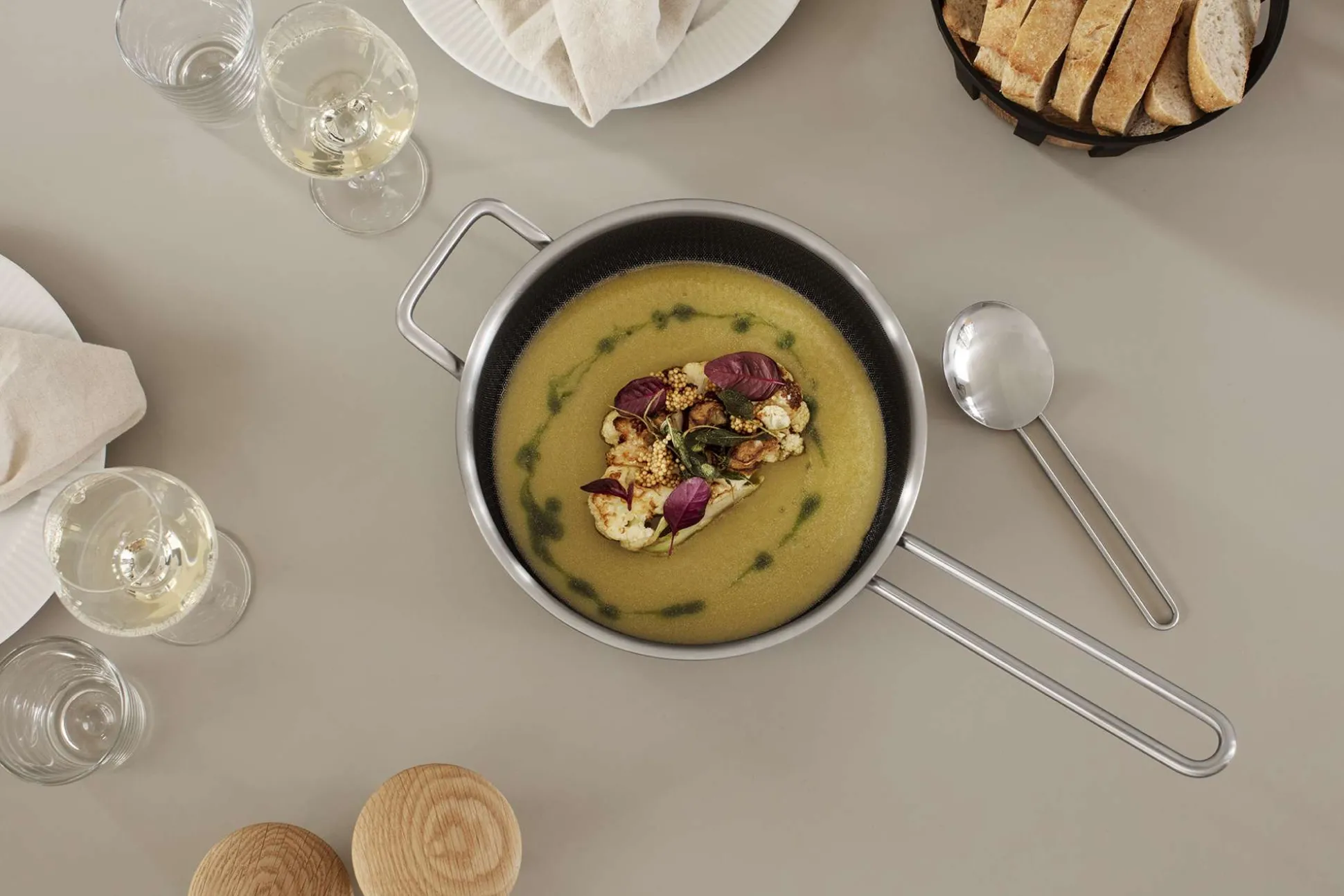 Multi Mosaic højglanspoleret traktörpanna - 24 cm - keramisk Slip-Let®