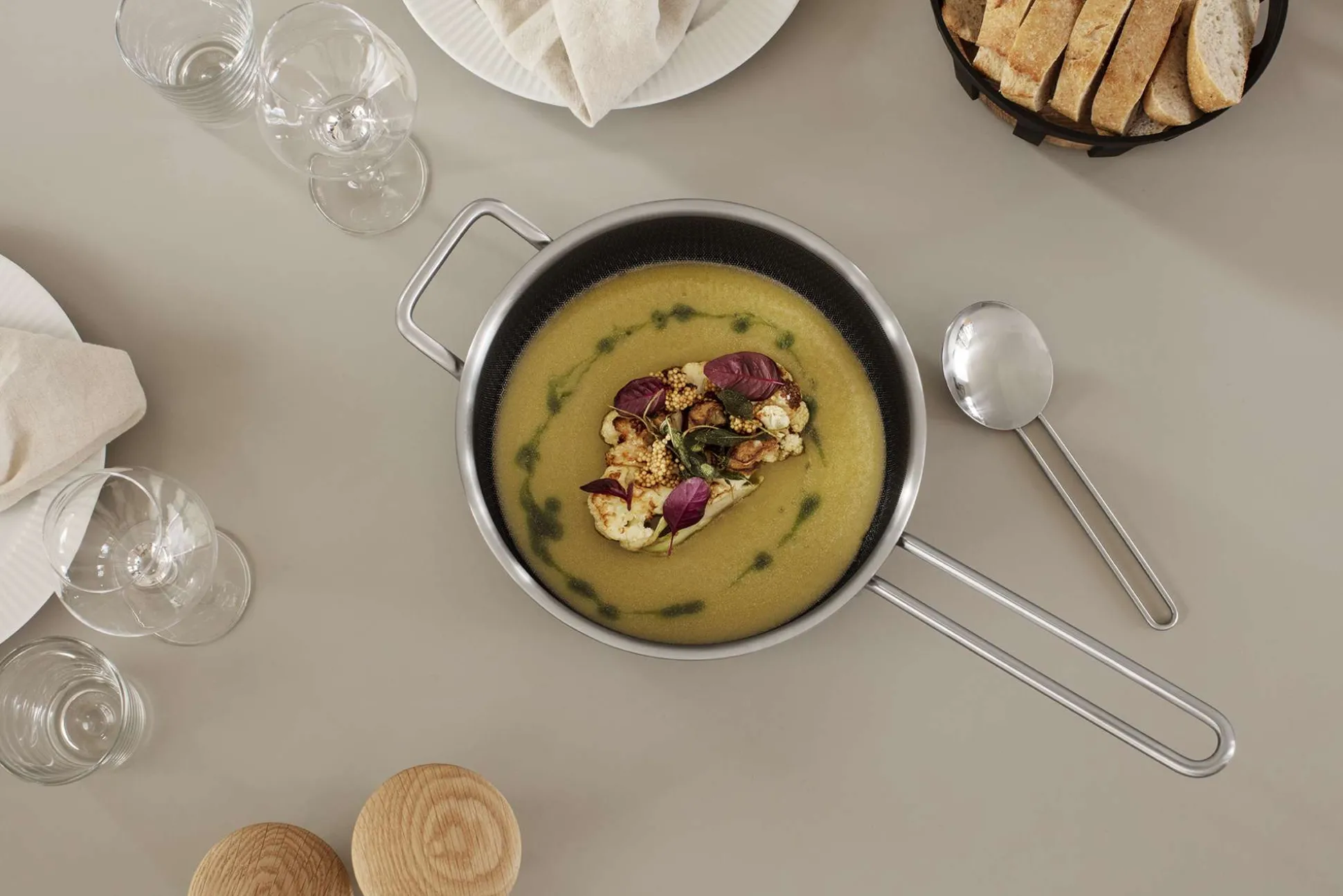 Multi Mosaic højglanspoleret traktörpanna - 24 cm - keramisk Slip-Let®