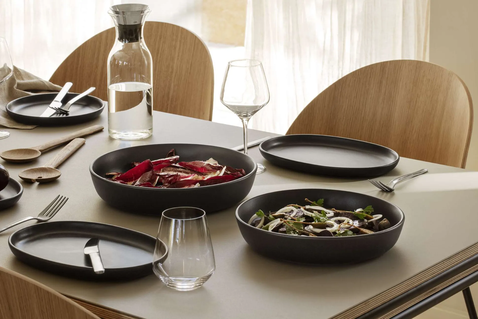 Nordic kitchen låg salladsskål - Ø25 cm