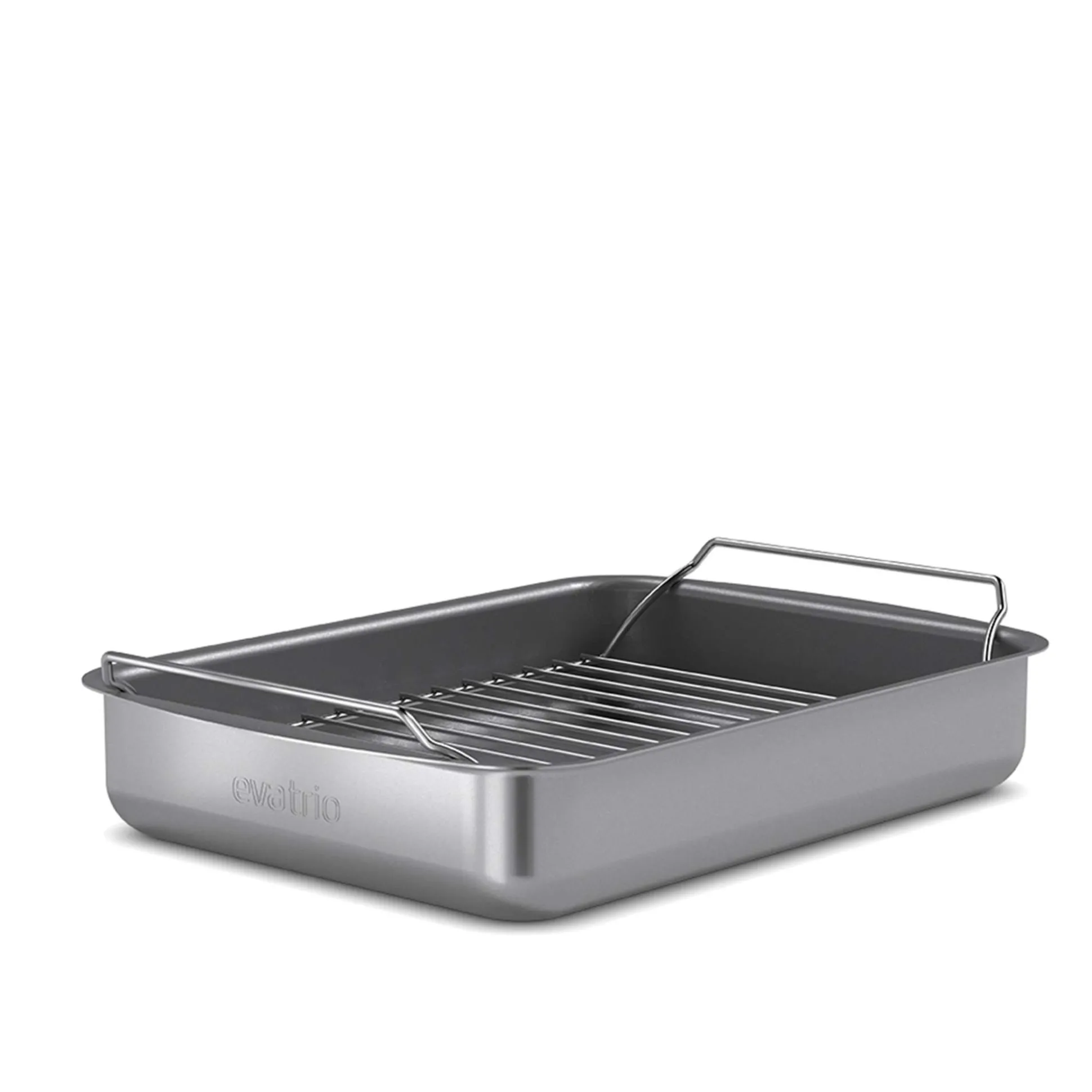 Professionell långpanna med galler - 30x22 cm - keramisk Slip-Let®-beläggning