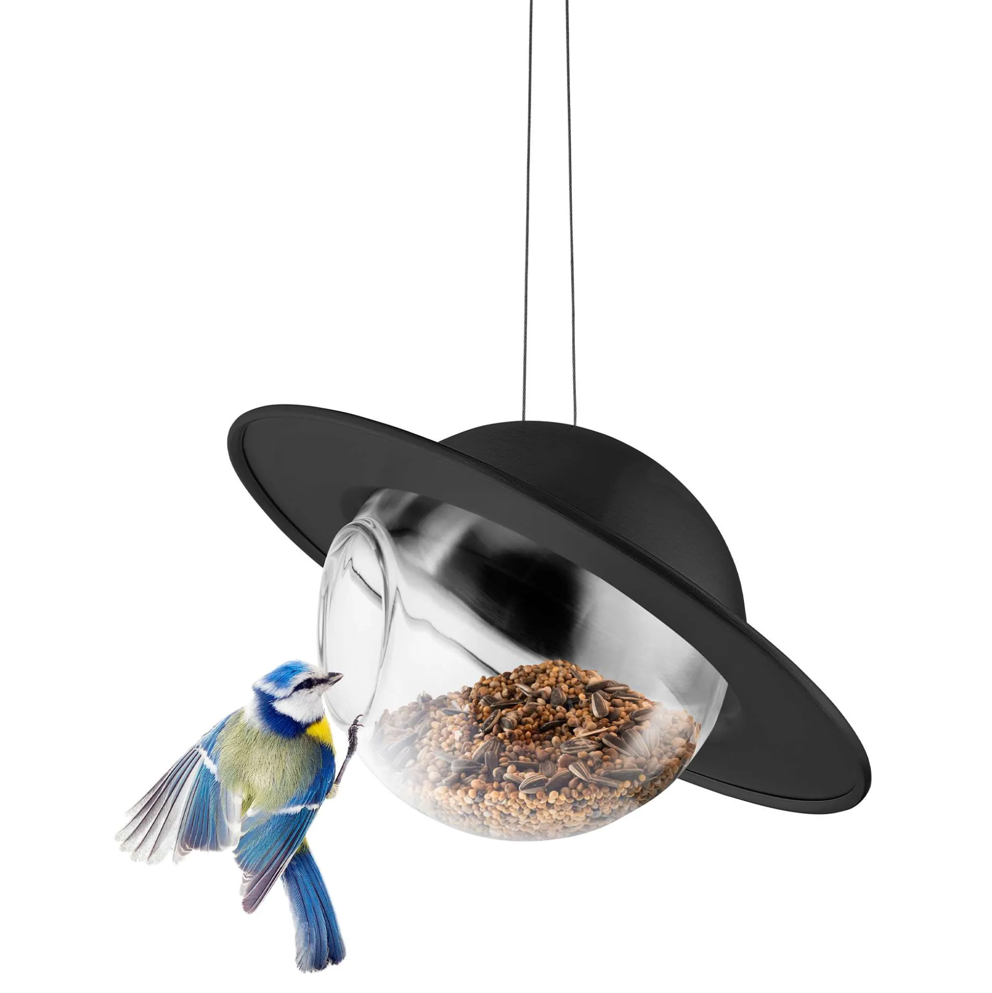 Saturn Fågelmatare - Black