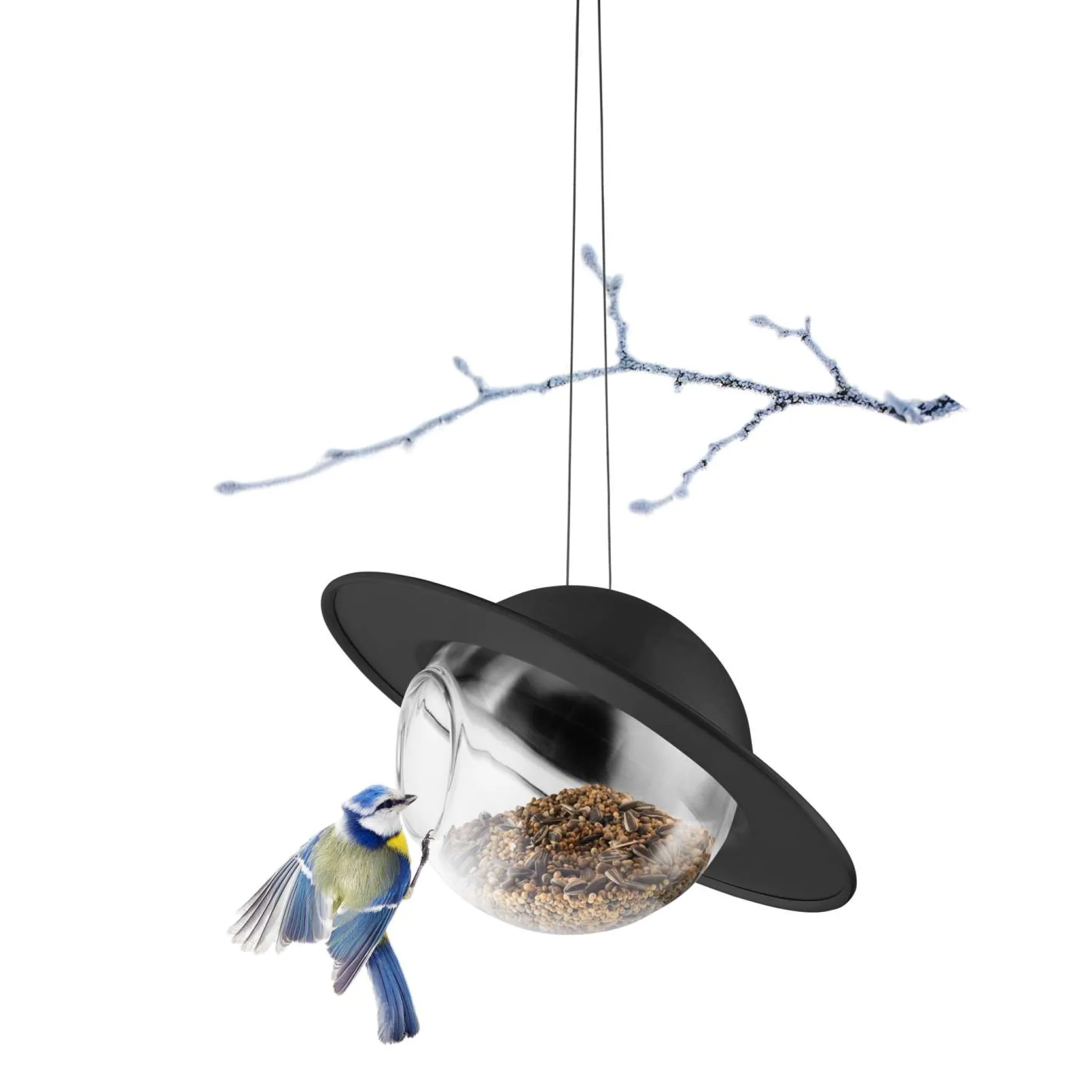 Saturn Fågelmatare - Black