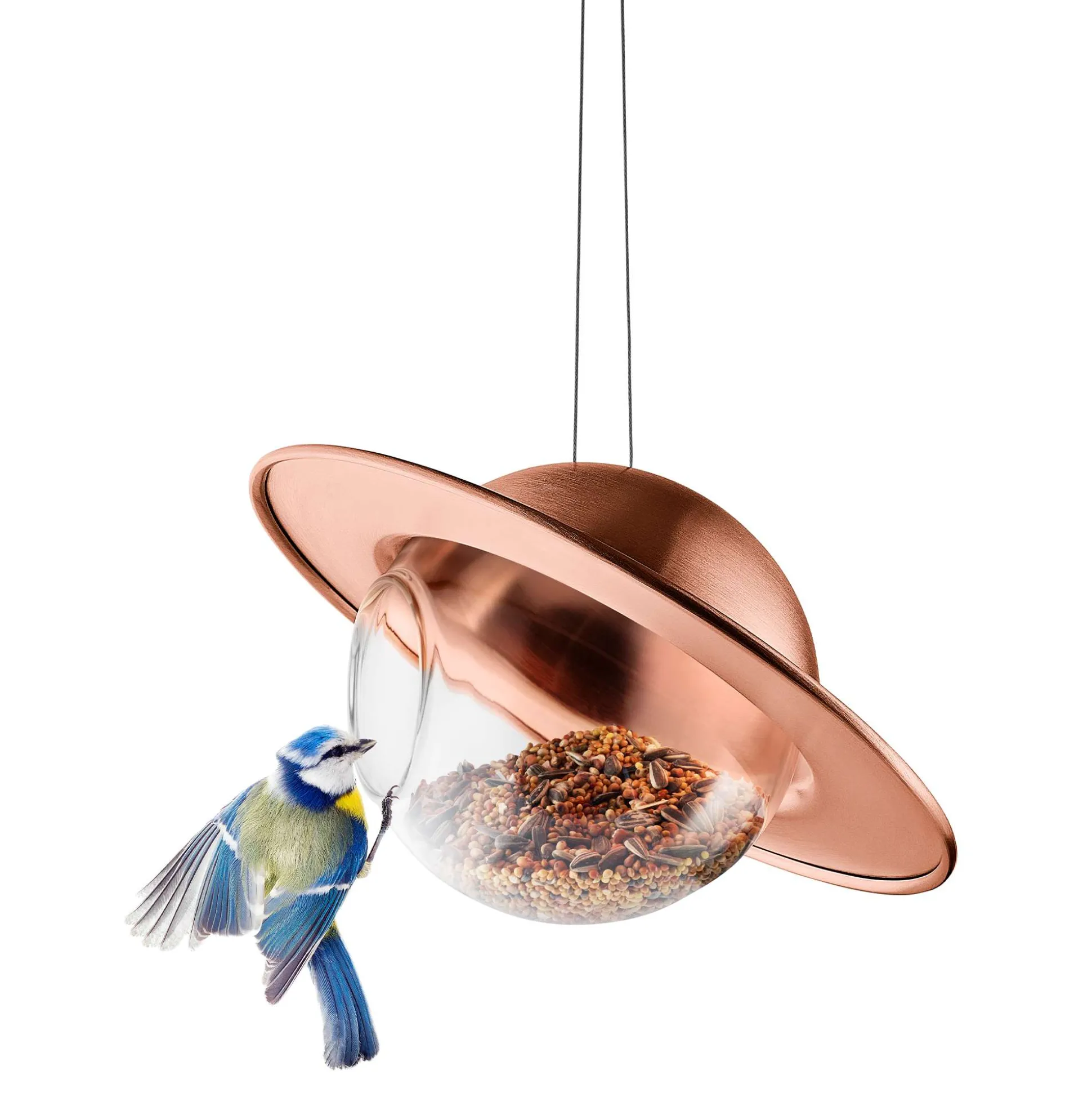 Saturn Fågelmatare - Koppar