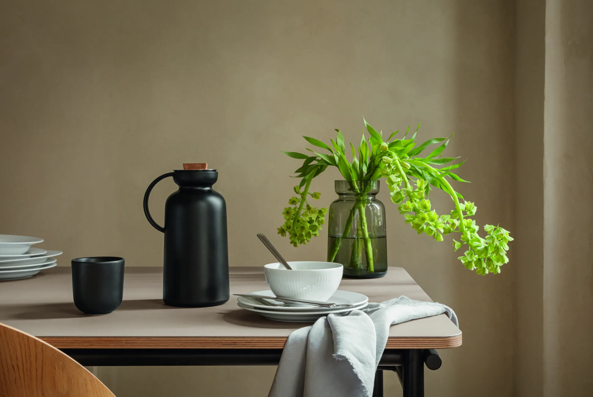 Silhouette termoskanna - 1 liter - svart