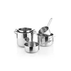 Stainless Steel Gryteset 5 st. 1,1 l 1,3 l 2,2 l 3,6 l 4,8 l