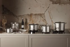 Stainless steel gryteset - 5 deler