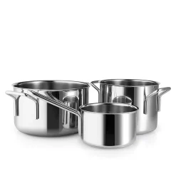 Stainless steel gryteset - 3 deler