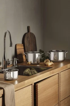 Stainless steel gryteset - 3 deler