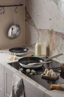 Stainless steel stekpanna - 28 cm - keramisk Slip-Let®-beläggning