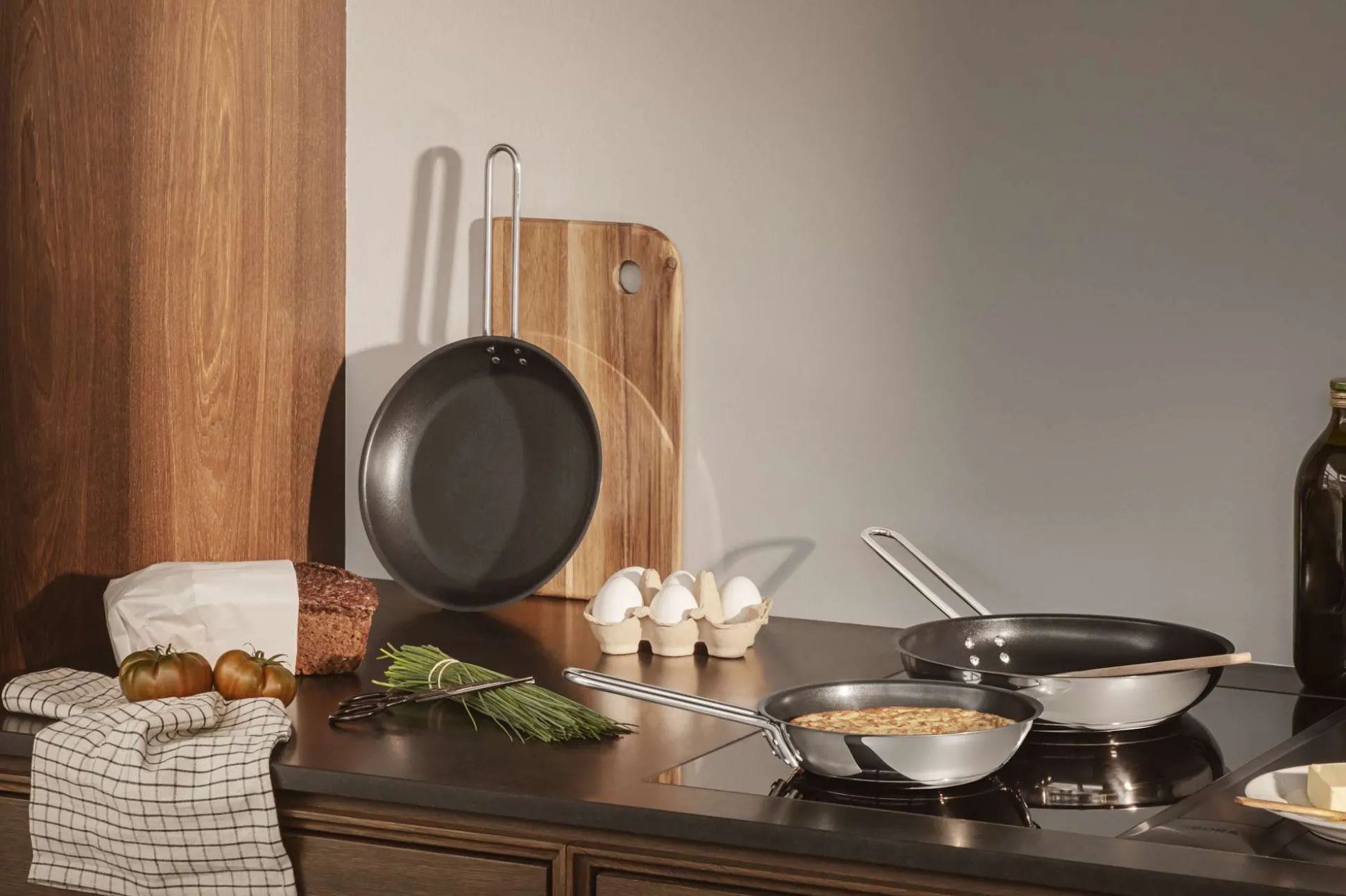 Stainless steel stekpanna - 24 cm - Slip-Let®-beläggning