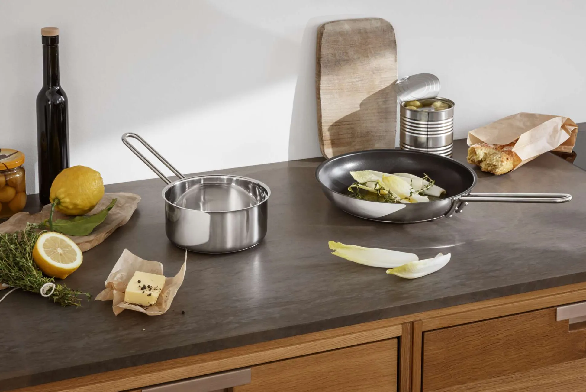 Stainless steel traktörkastrull - 1,3 l