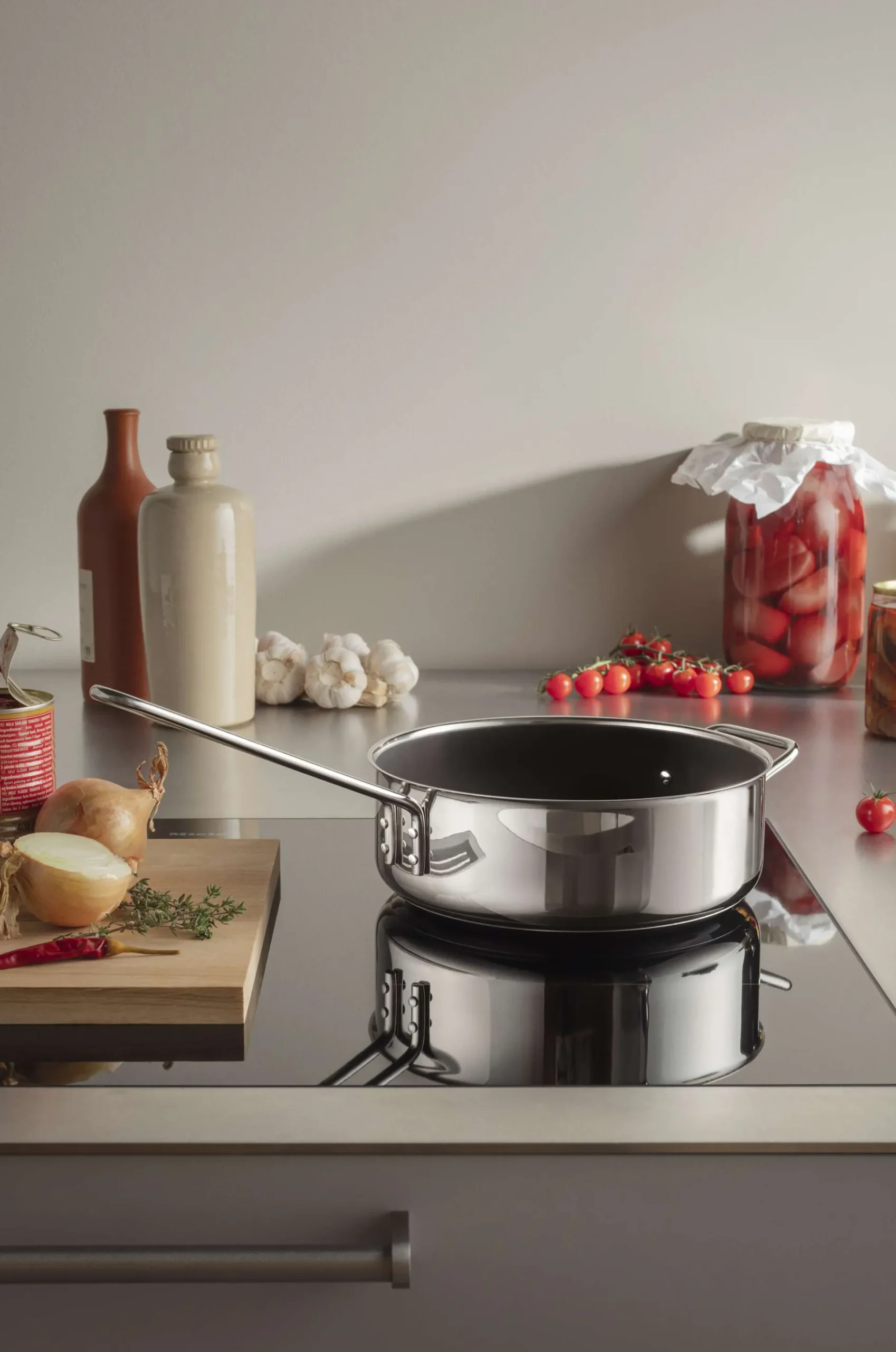 Stainless Steel Traktörpanna 24 cm keramisk Slip-Let® beläggning