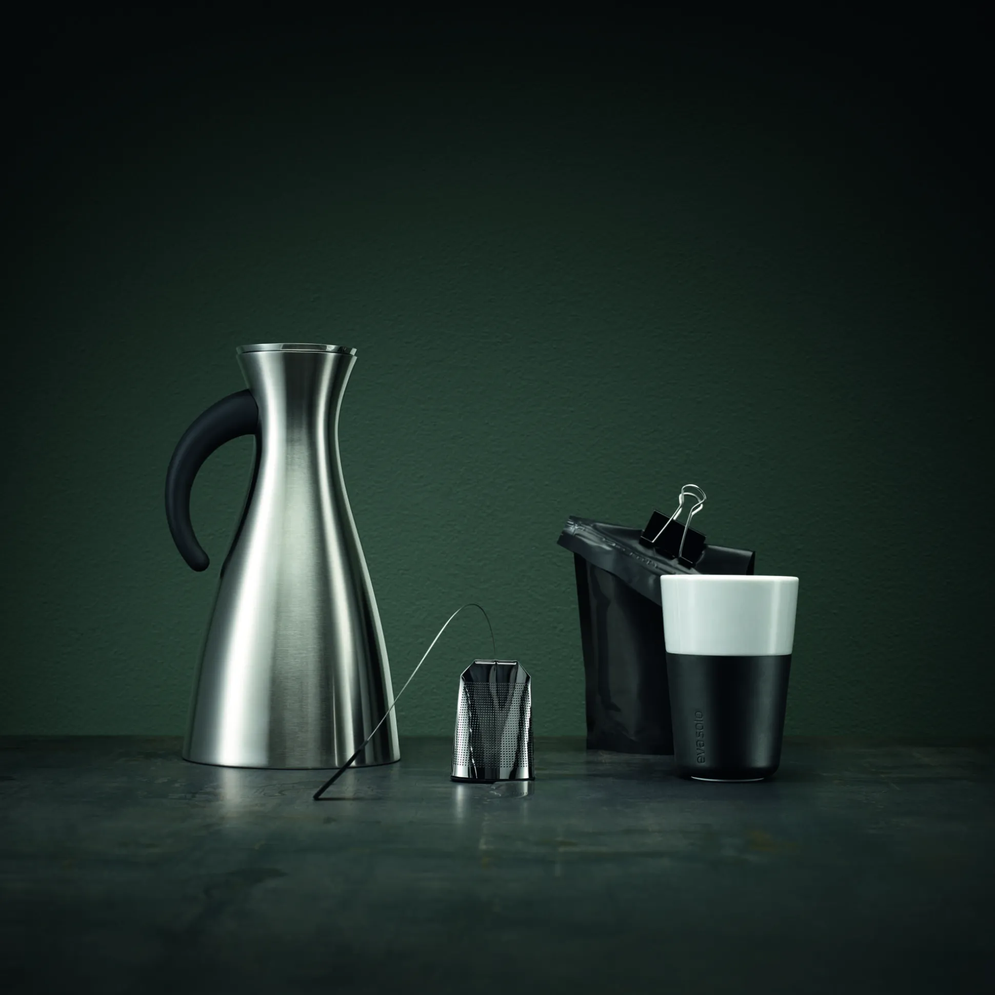 Termoskanna - 1 liter - Rostfritt stål