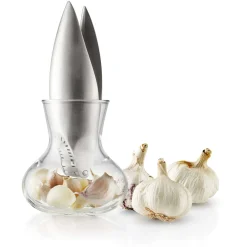Vitlökspress - Med glasbehållare