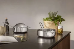 Välvt lock 24 cm Rostfritt Stål