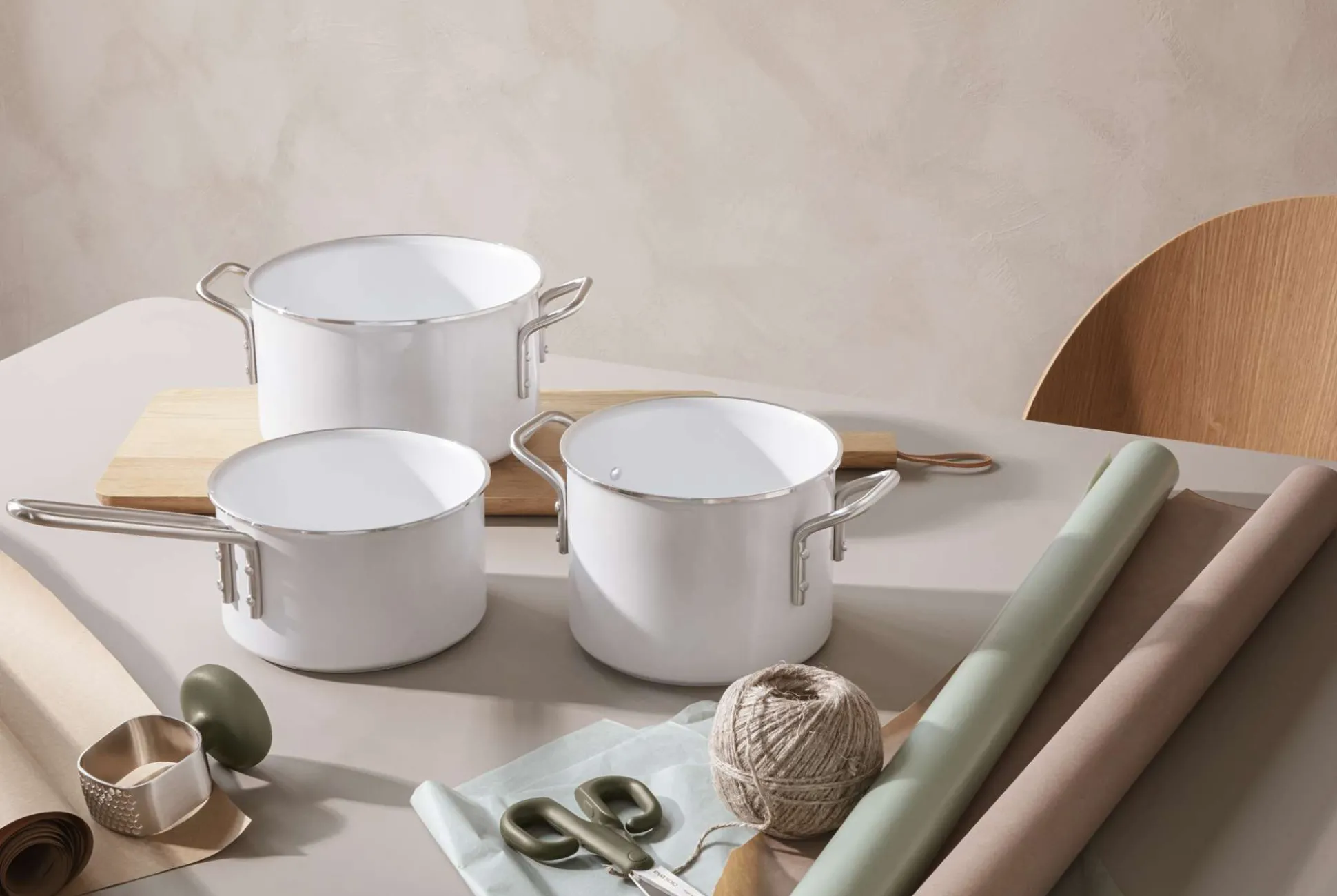 White Line Kastrull 1,1 l 13 cm keramisk Slip-Let® beläggning