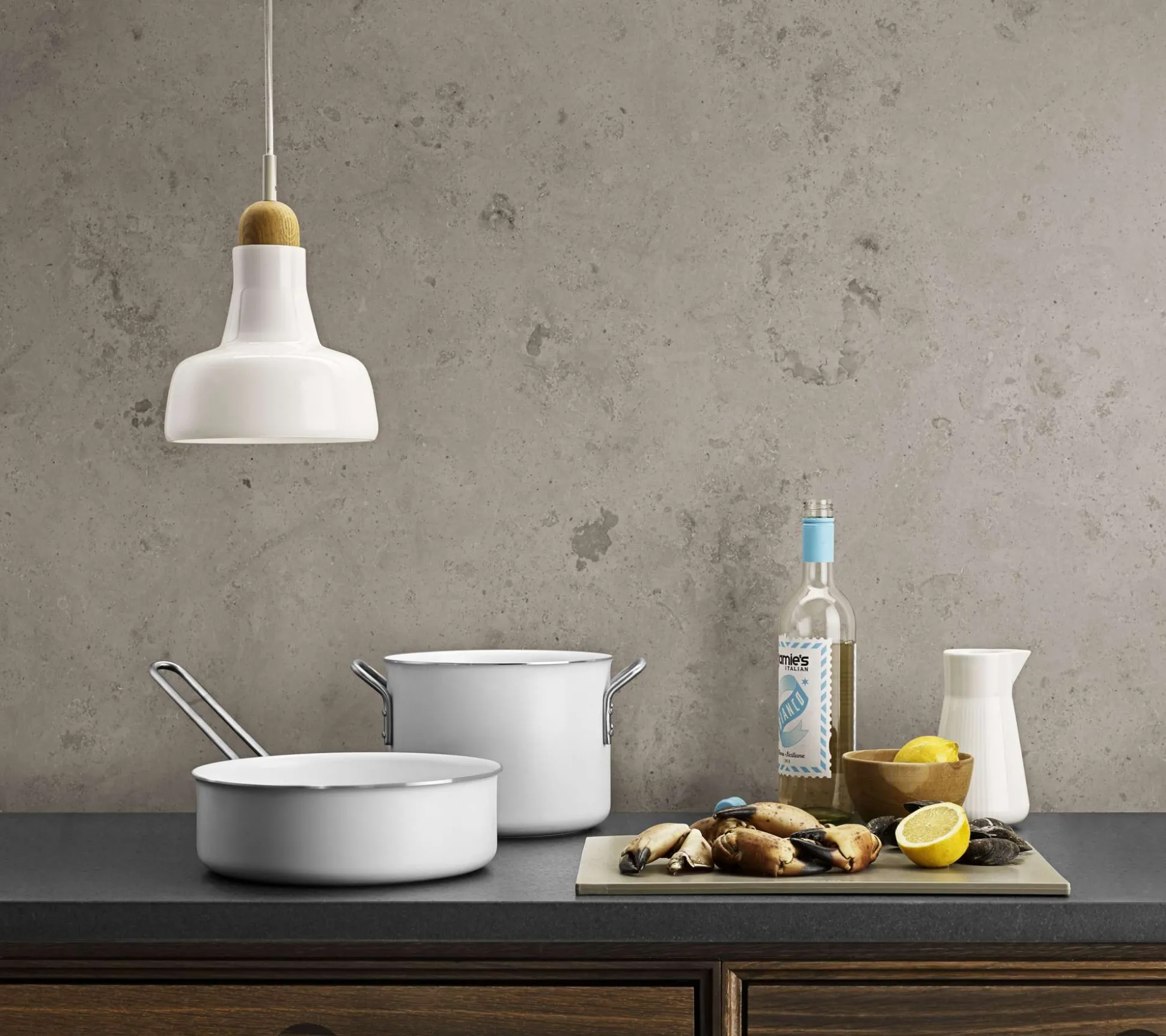 White Line traktörpanna - 24 cm - keramisk Slip-Let®